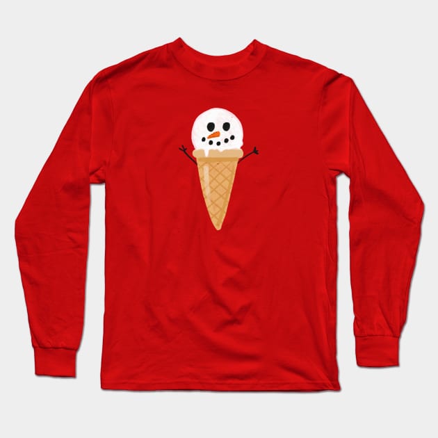 Snow Cream Long Sleeve T-Shirt by Kids World Wide
